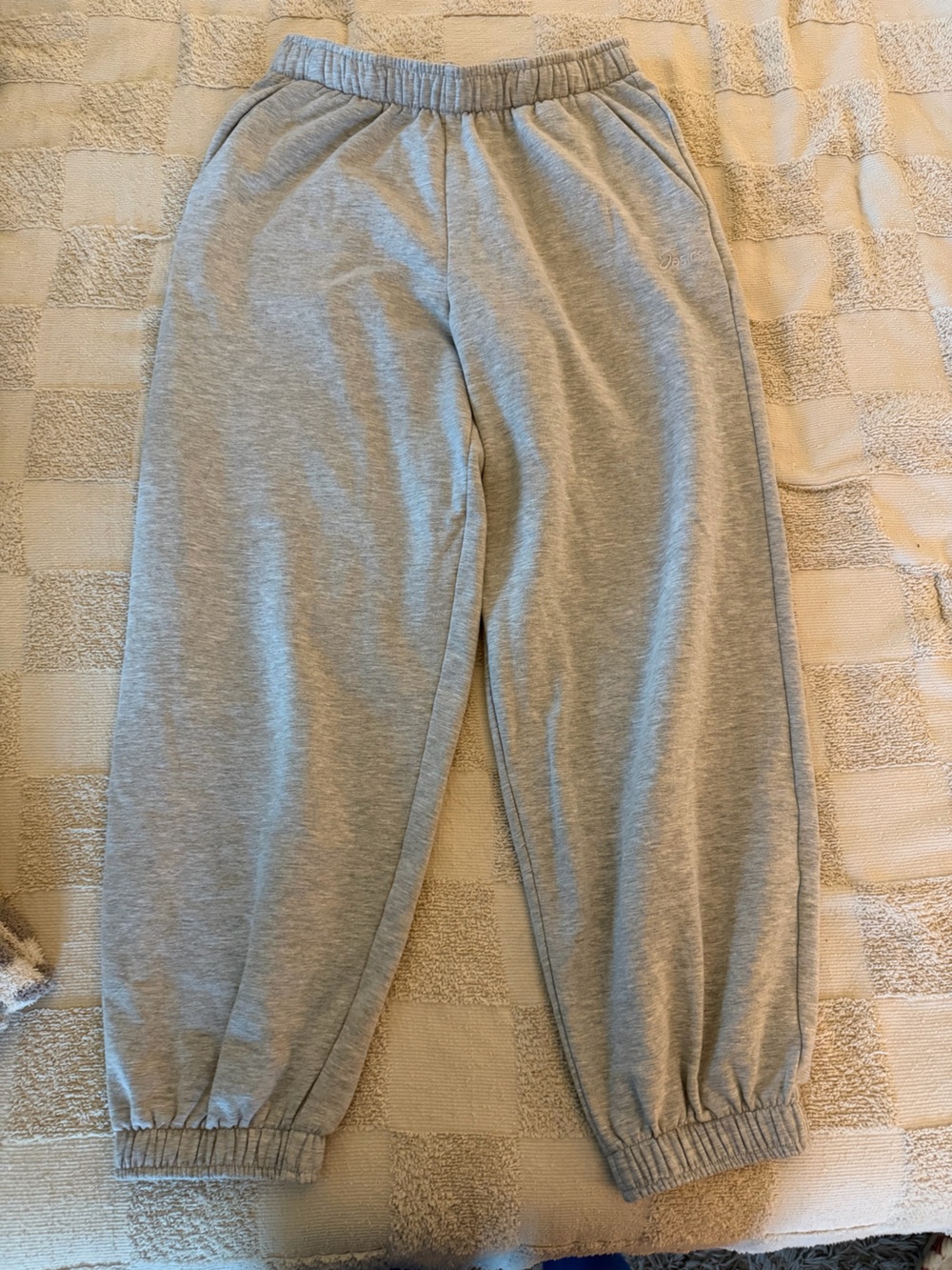 Asics Light Gray Women's Jogger Track Pants